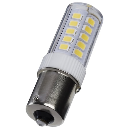 Satco 4.5 Watt T6 LED, Clear Finish, BA15s Base, 5000K, 12V S12359